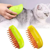Mango Pet Electrical Spray Massage Comb Hair Removal Cleaning Grooming Brush For Cats And Dogs, Mango Yellow, Mango Green